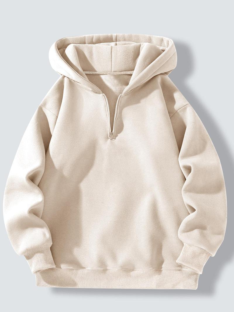 Men's sporty hoodie with half zipper Lisslune
