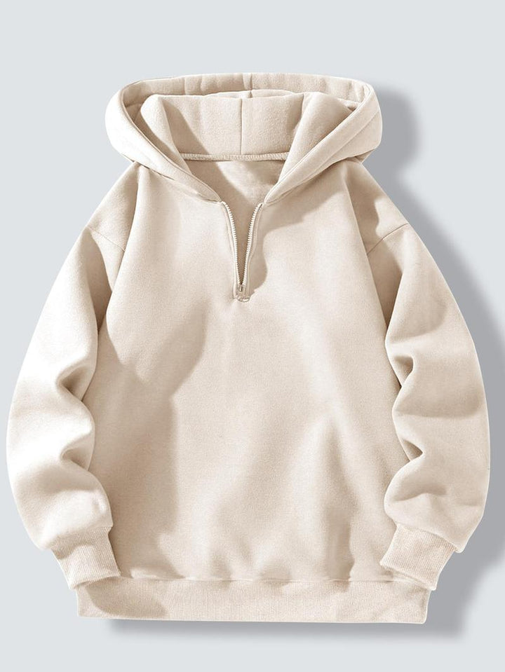 Men's sporty hoodie with half zipper Lisslune