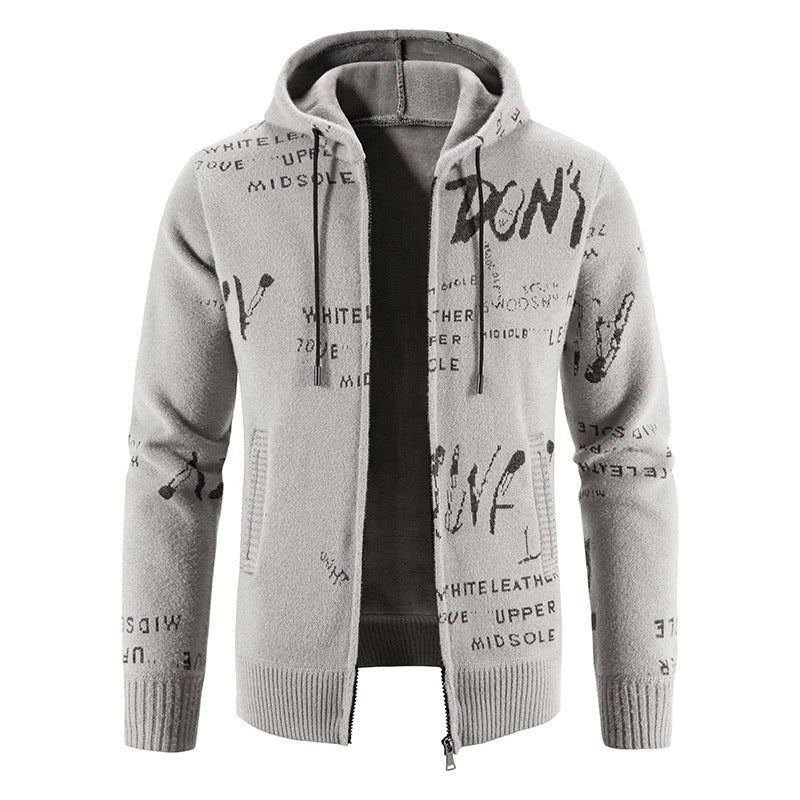Men's stylish hoodie jacket with creative print Lisslune