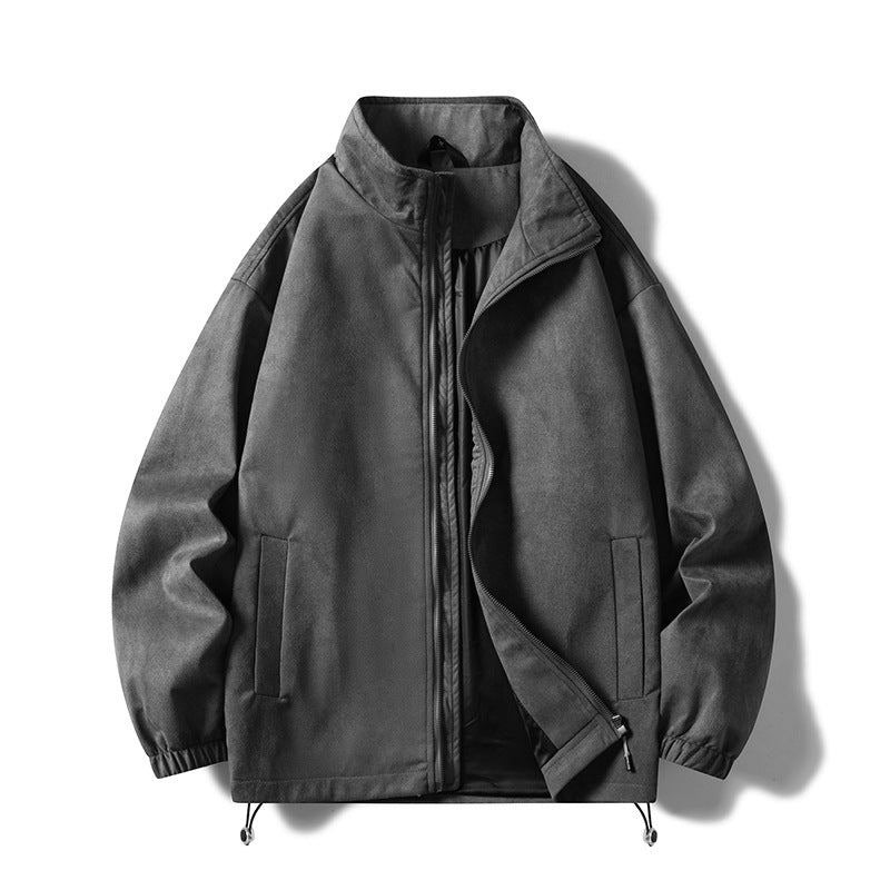 Men's fleece jacket with elastic cuffs and practical pockets Lisslune