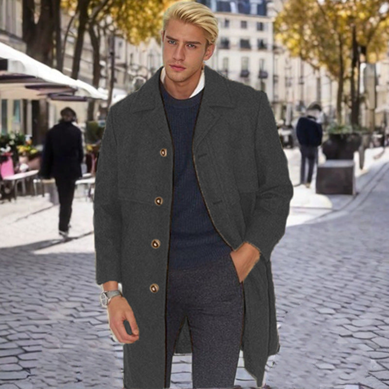 Men's elegant wool coat Lisslune