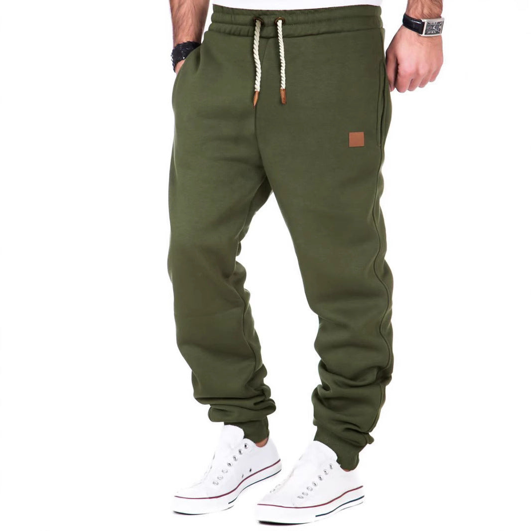 Men's comfortable leisure jogging pants with elastic waistband and practical pockets Lisslune