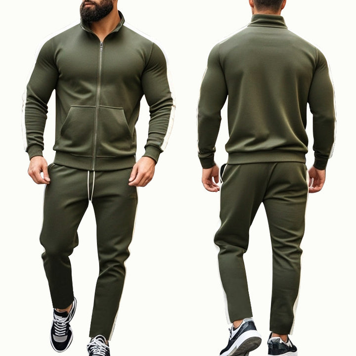 Men's sporty hoodie jacket and jogging pants set Lisslune