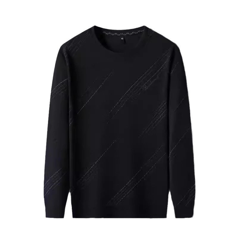 Men's sporty long-sleeve shirt with modern textured design Lisslune