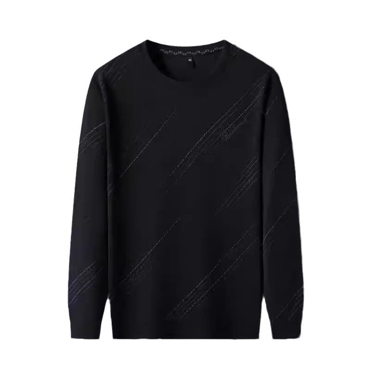 Men's sporty long-sleeve shirt with modern textured design Lisslune