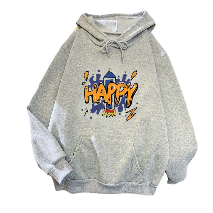 Women’s hooded sweatshirt with cheerful graphic design Lisslune