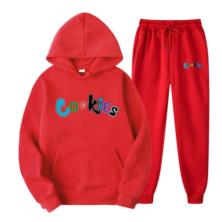 Women's Hoodie and Jogging Pants Set with Colorful Graphic Print Lisslune