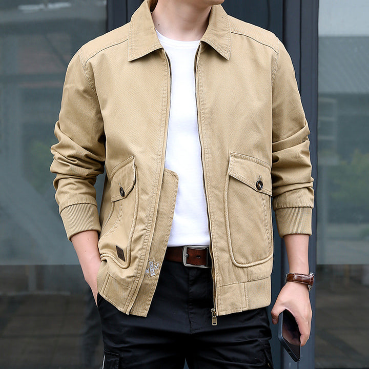 Men's Lightweight Utility Jacket with Practical Pockets Lisslune