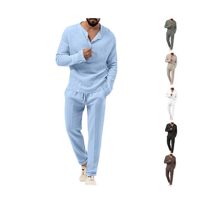 Men's loungewear set with breathable top and comfortable joggers Lisslune