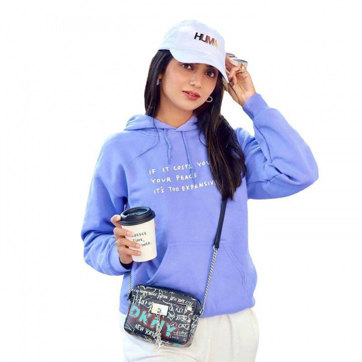 Women's hoodie with inspiring quote and comfortable fit Lisslune