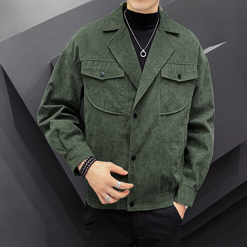 Men's casual shirt jacket made of cord-like material Lisslune