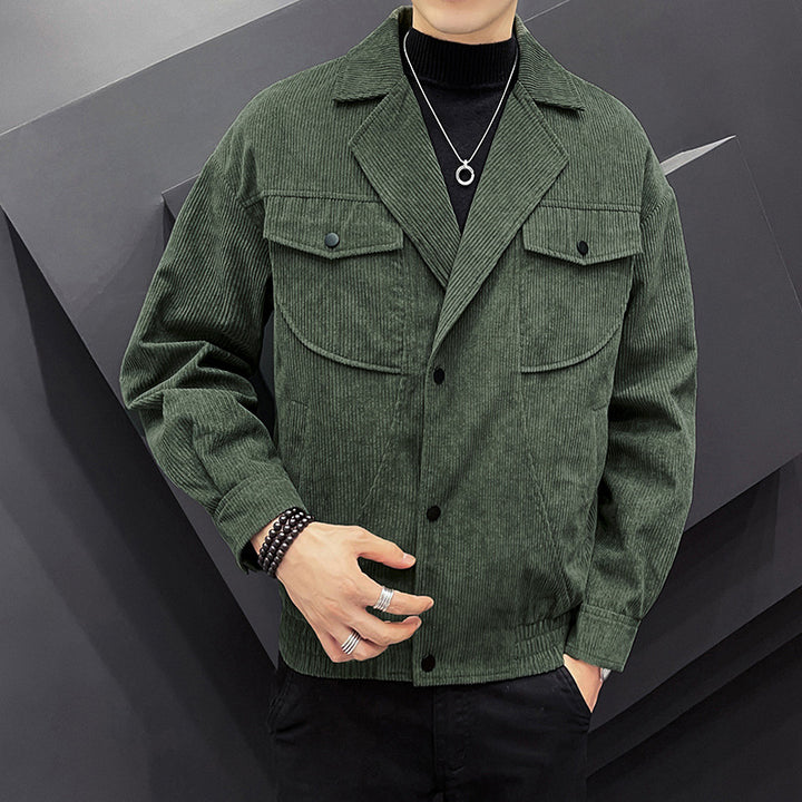 Men's casual shirt jacket made of cord-like material Lisslune
