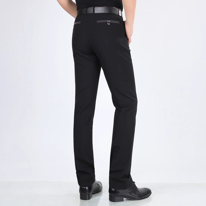 Men's Stretch Suit Trousers with Elegant Waistband Lisslune