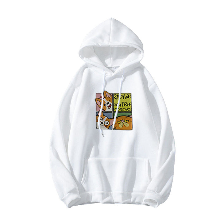 Women's Hoodie with Cute Dog Design Lisslune