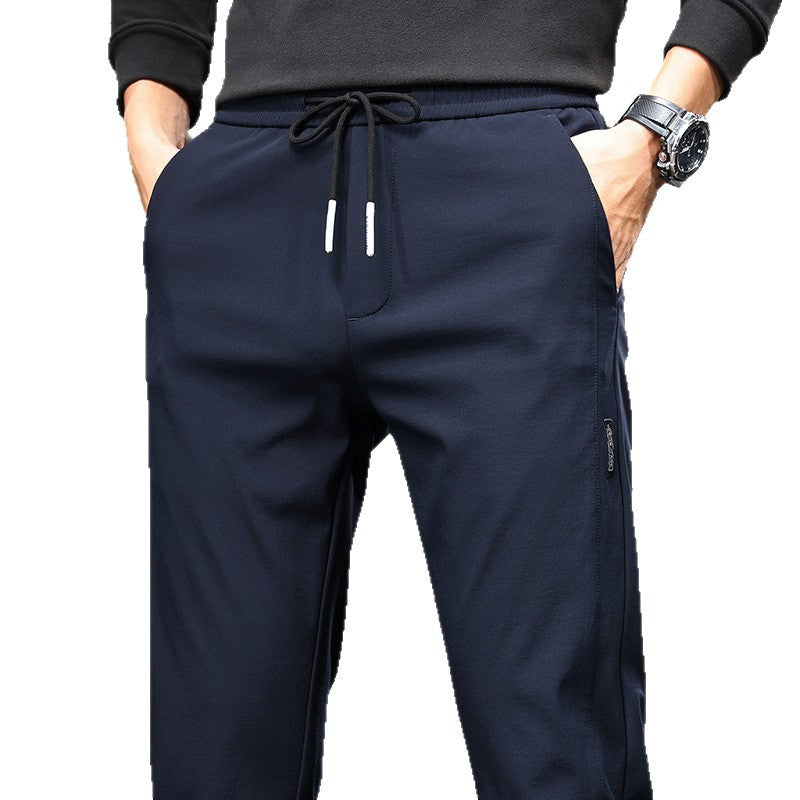 Men's Comfortable Sports Pants with Elastic Waistband and Practical Side Pockets Lisslune