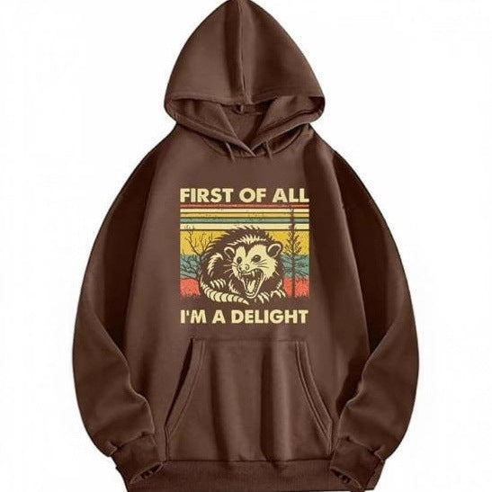 Women's hoodie with creative animal graphic and comfortable fit Lisslune