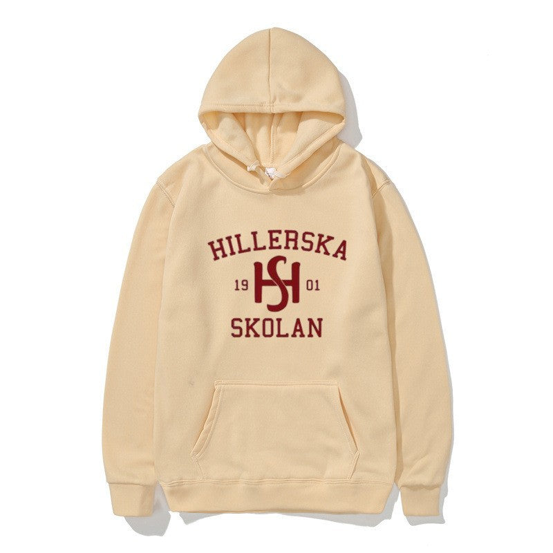 Women's hooded sweatshirt with classic school motif and cozy inner lining Lisslune