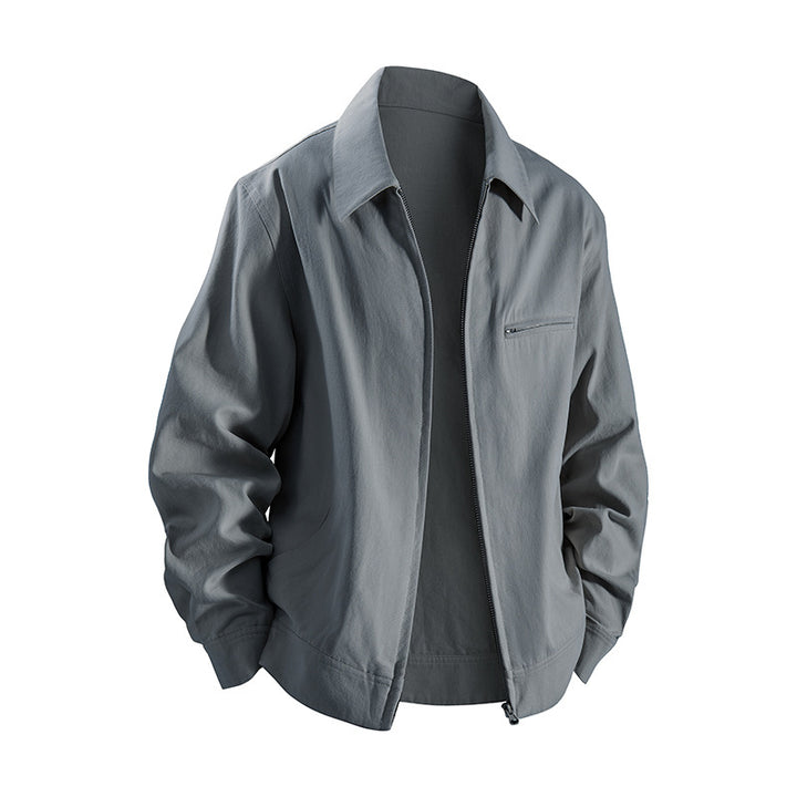 Men's casual transitional jacket with practical pockets and modern cut Lisslune