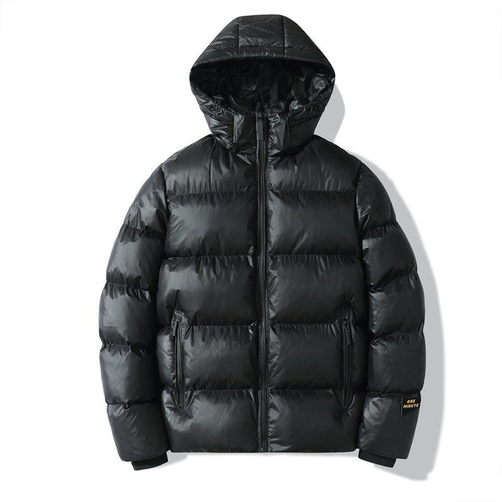 Men's Insulated Quilted Jacket with Hoodie Lisslune