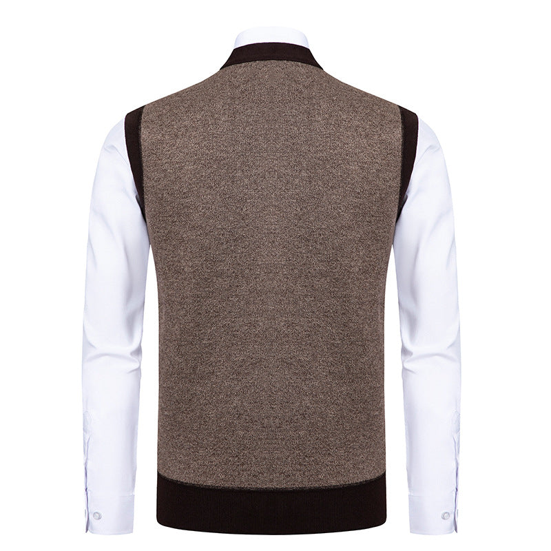 Men's noble cardigan with modern diamond pattern Lisslune