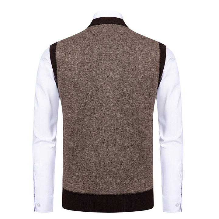 Men's noble cardigan with modern diamond pattern Lisslune