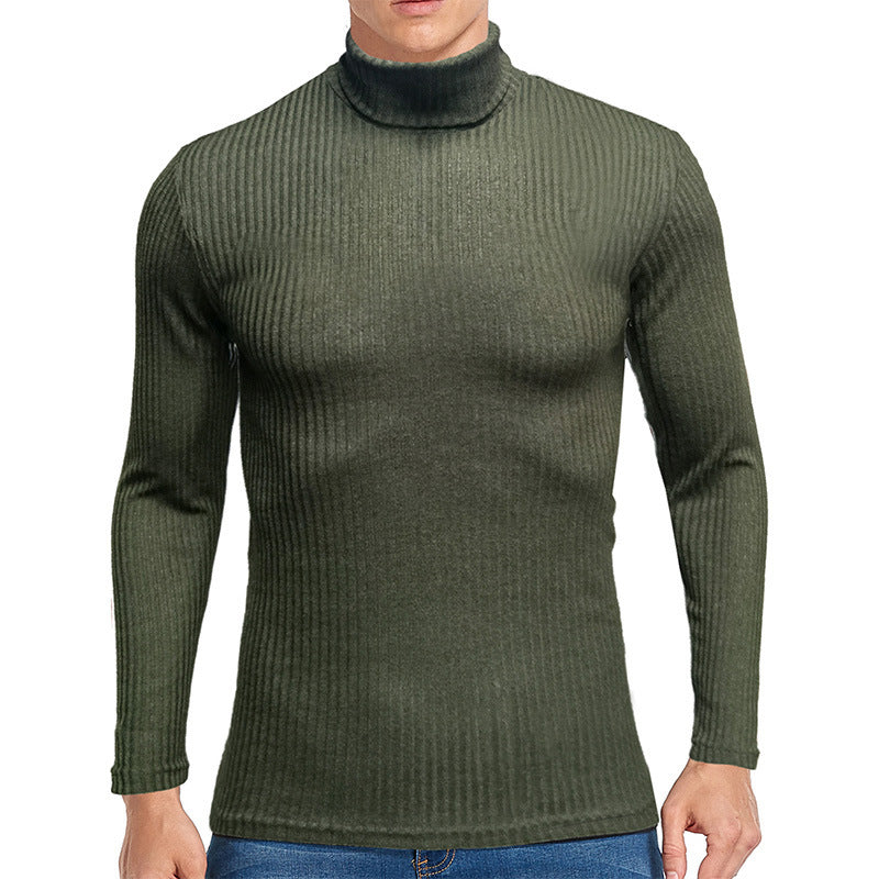 Men's fine turtleneck sweater made of textured knit Lisslune