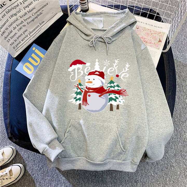 Women's hoodie with cheerful Christmas motif Lisslune