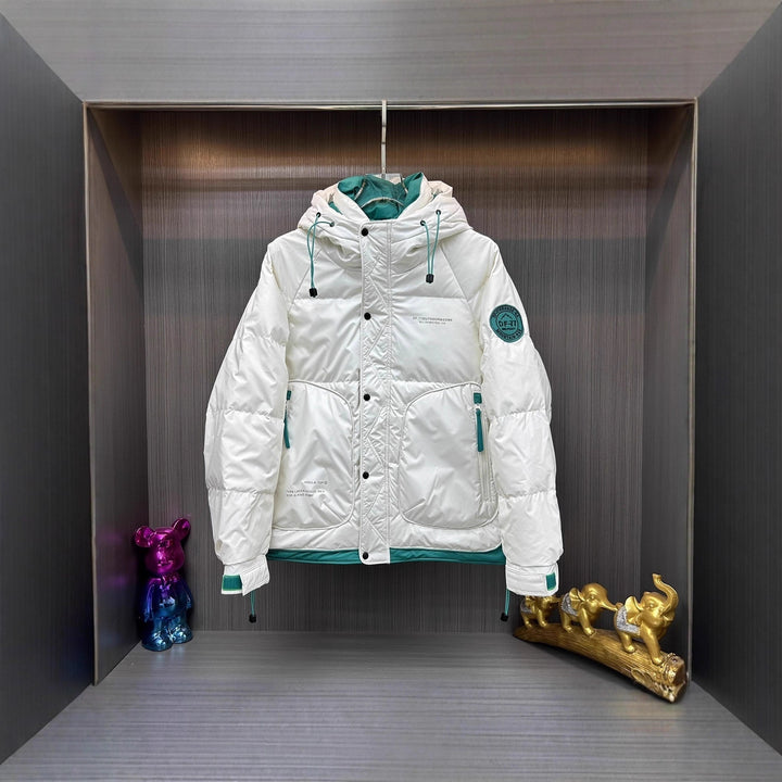 Men's Fashionable Quilted Outdoor Jacket with Insulating Hood Lisslune