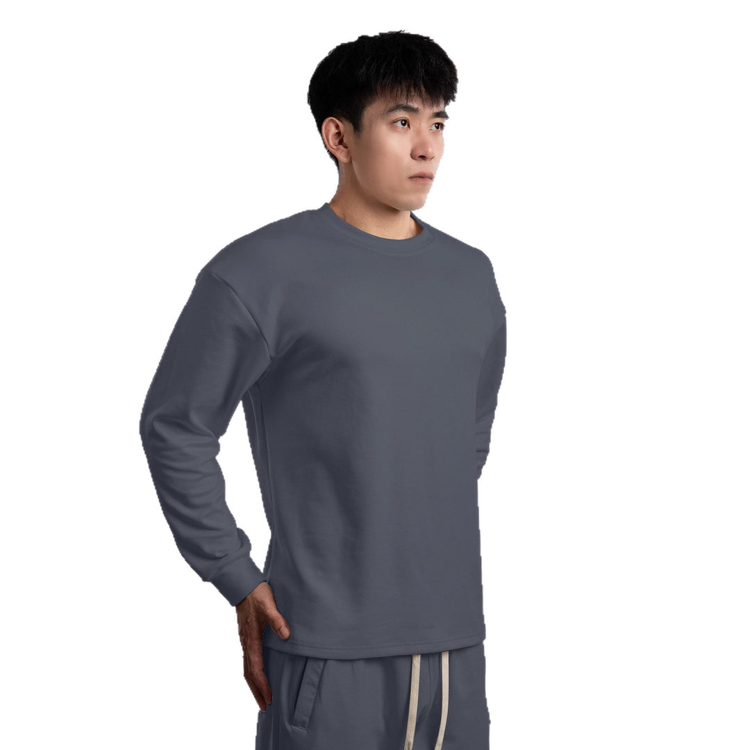 Men's Casual Long Sleeve Shirt with Soft Grip and Relaxed Fit Lisslune