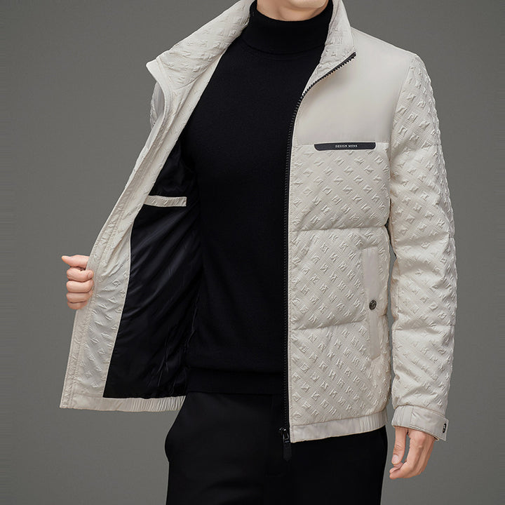 Men's Padded Thermal Jacket with Double Collar Lisslune