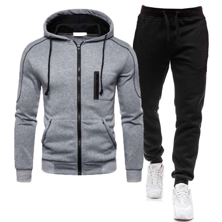 Men's tracksuit with functional zippered pockets and breathable fabric Lisslune