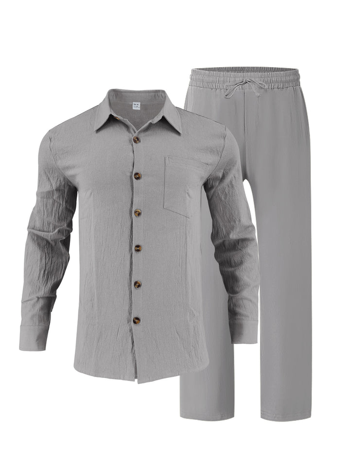 Men's elegant shirt and casual pants set Lisslune