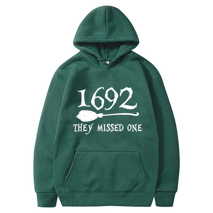 Women’s hooded sweatshirt with creative Halloween motif and loose fit Lisslune
