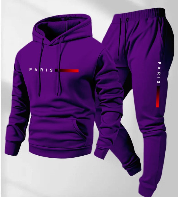 Women’s hoodie and jogging pants set with modern Paris design Lisslune