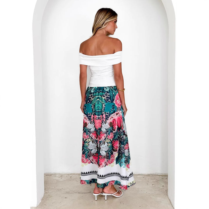 Ladies max skirt with floral pattern Lisslune