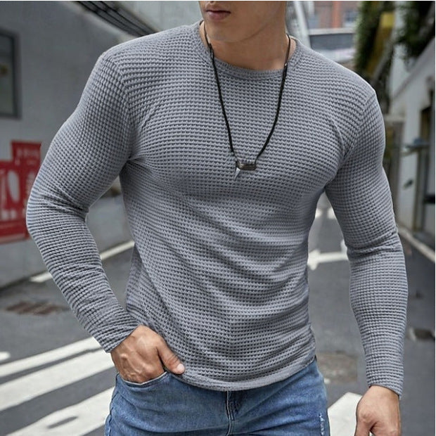 Men's long-sleeve shirt with structured design Lisslune