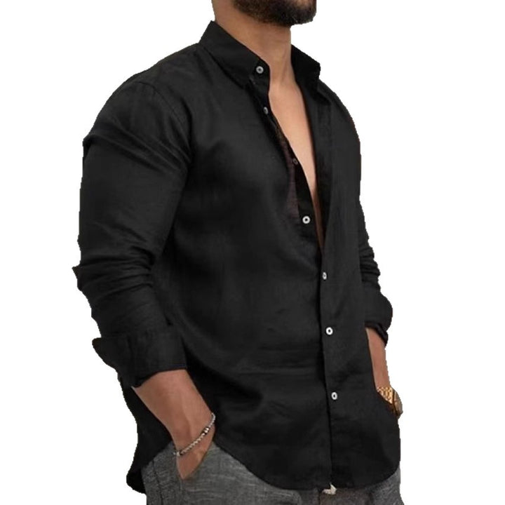 Men's Casual Linen Shirt Lisslune