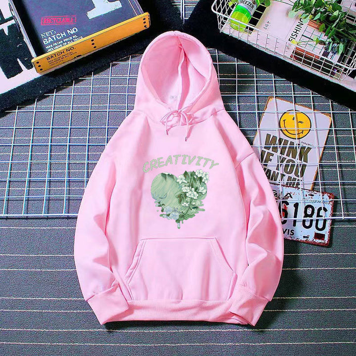 Women's hoodie with creative heart motif Lisslune