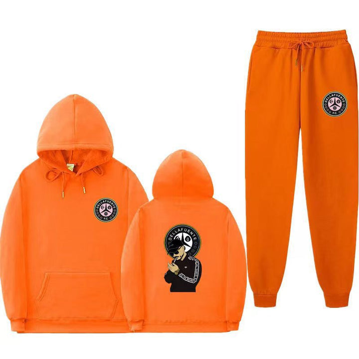 Women's set of hoodie and jogging pants with unique print Lisslune