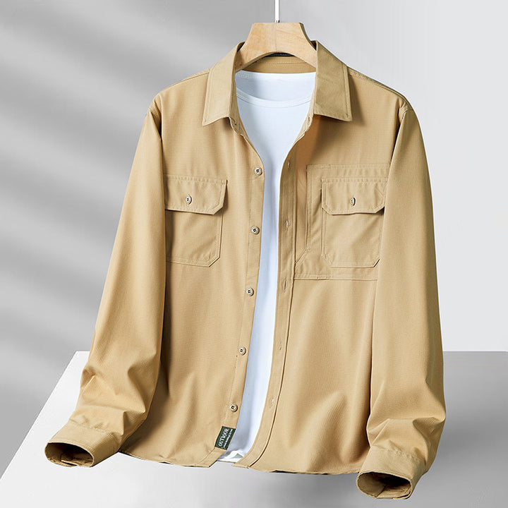Men's Casual Shirt with Practical Pockets Lisslune