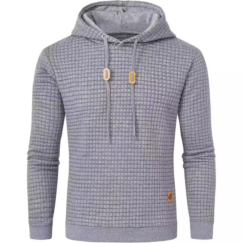 Men's hooded sweater with textured design Lisslune