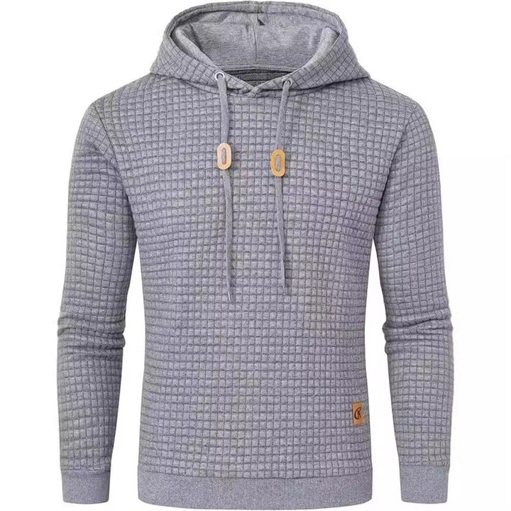 Men's hooded sweater with textured design Lisslune