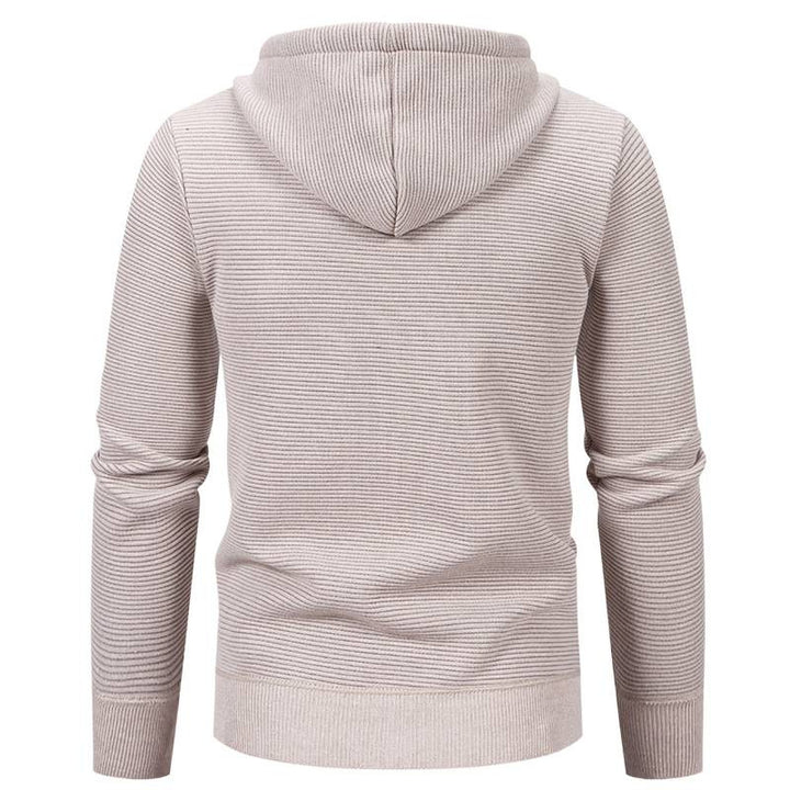 Men's modern hooded jacket with textured design and practical pockets Lisslune