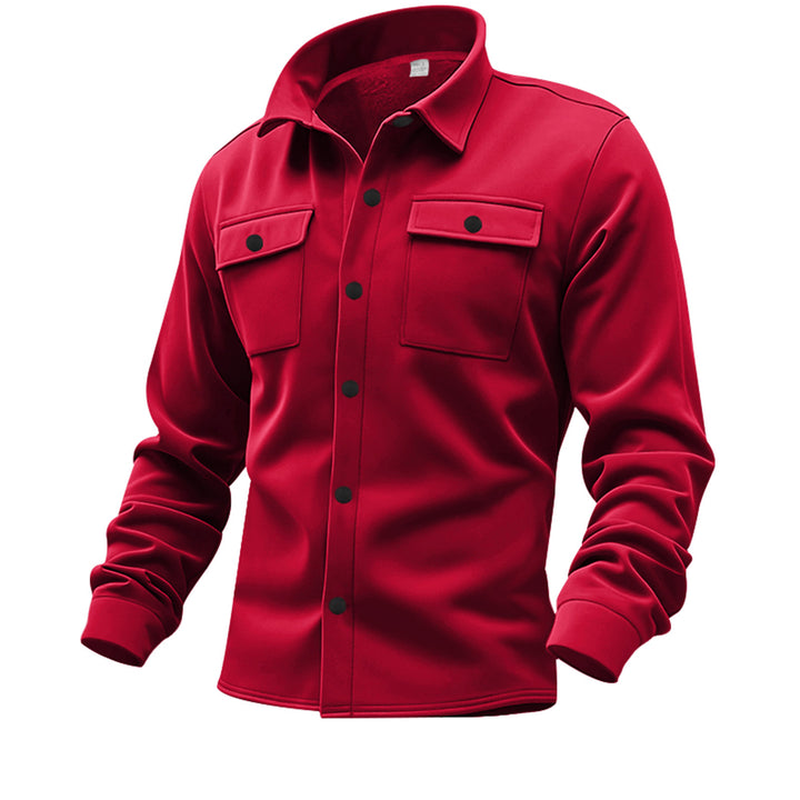 Men's utility shirt with patch pockets and modern design Lisslune