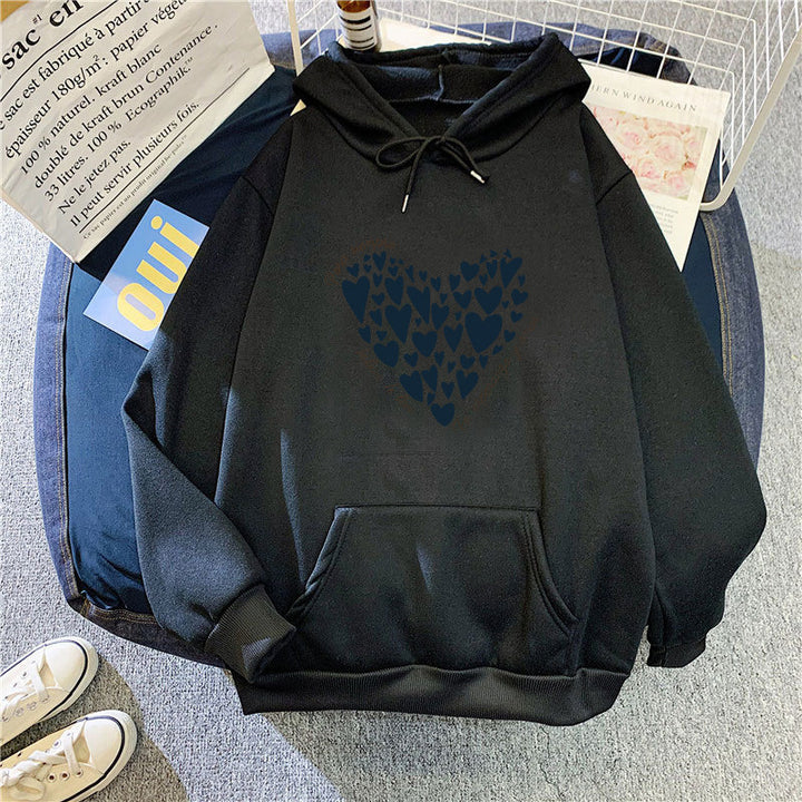 Women's hoodie with creative heart design Lisslune
