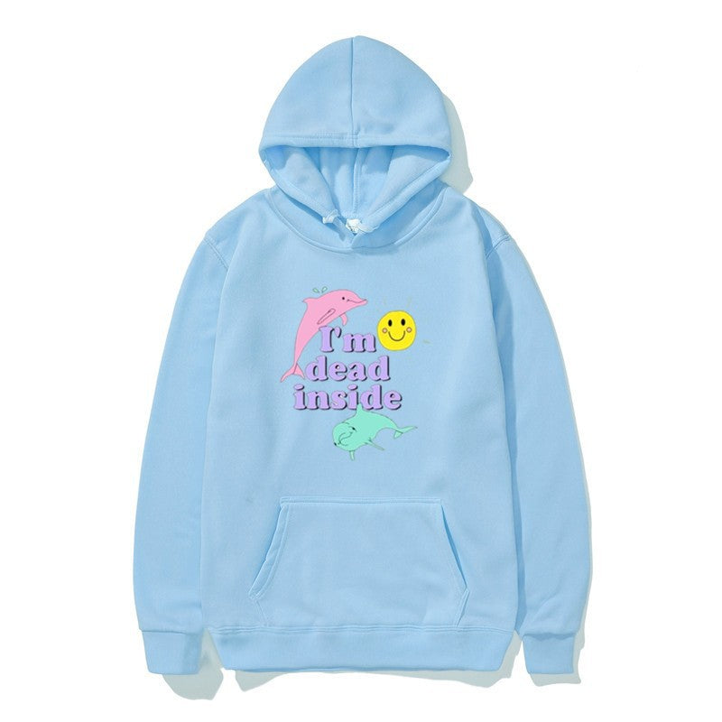 Women's hoodie with creative design and kangaroo pocket Lisslune