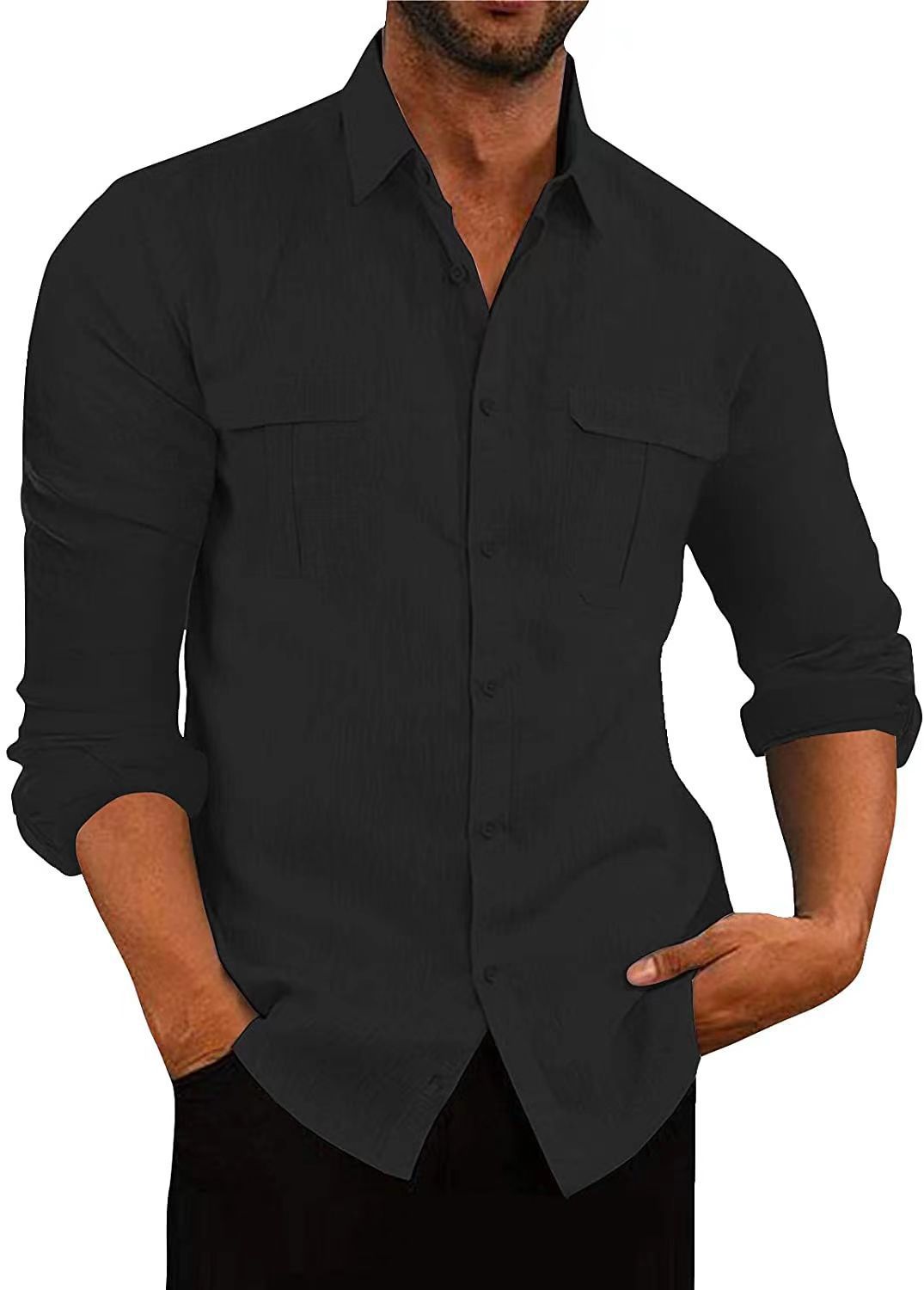 Men's shirt with two breast pockets and modern cut Lisslune