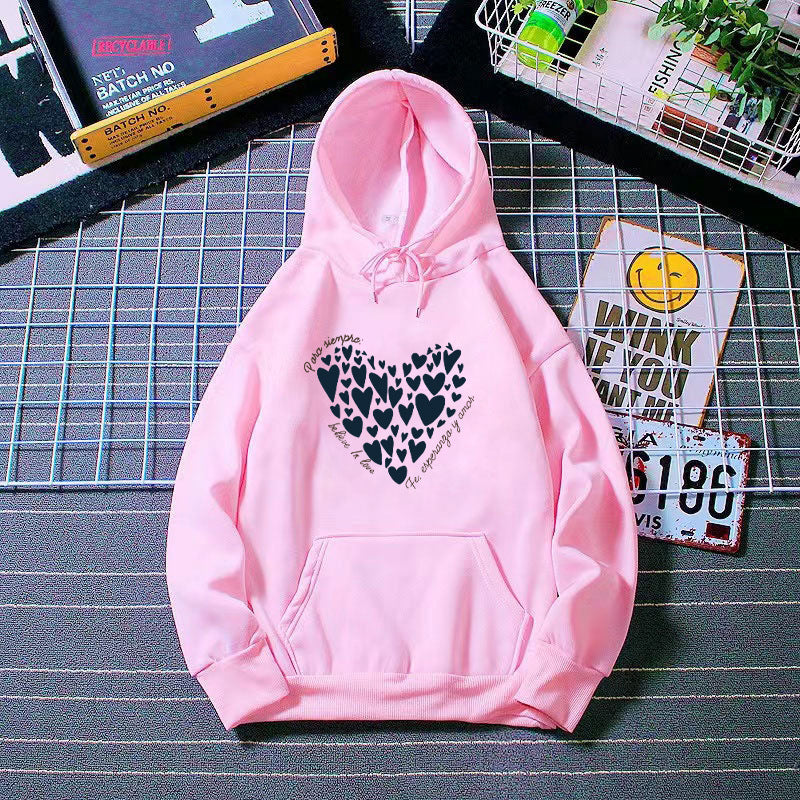 Women's hoodie with creative heart design Lisslune