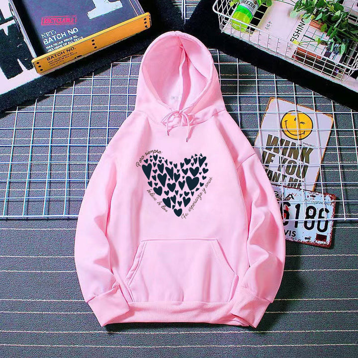 Women's hoodie with creative heart design Lisslune