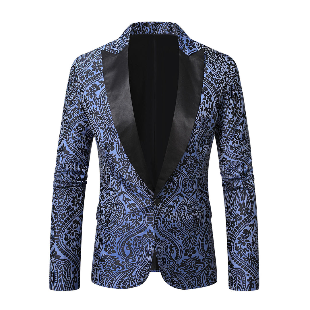 Men's stylish blazer with paisley pattern Lisslune